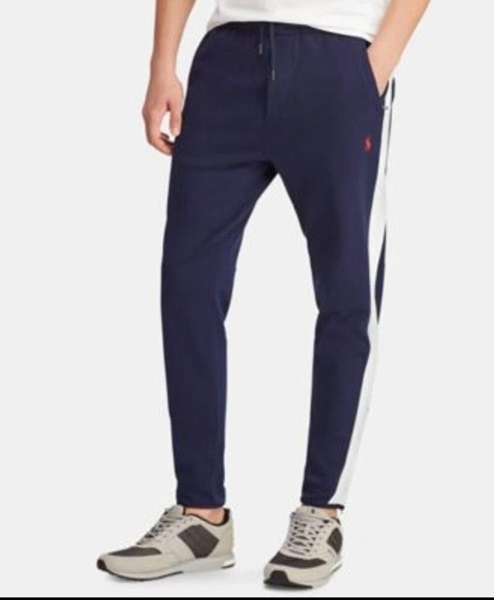 Polo Ralph Lauren Performance Men’s Track Pants – Navy/White – Size XL